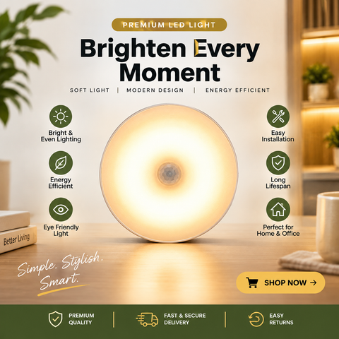 Premium LED Light – Bright, Energy-Efficient & Modern Lighting