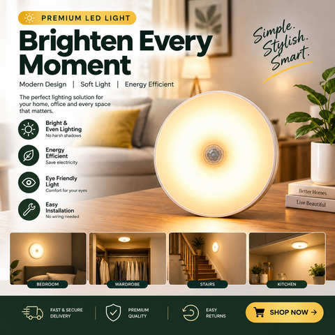Premium LED Light – Bright, Energy-Efficient & Modern Lighting
